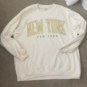 New York blue notes crew neck